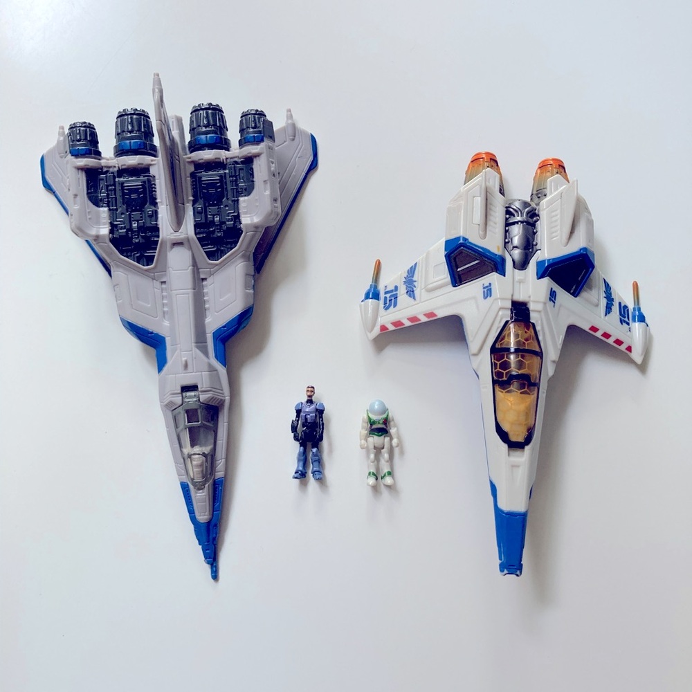 Disney Pixar Mattel Buzz Lightyear Hyperspeed XL-15 XL-01 Spaceships Toy Story